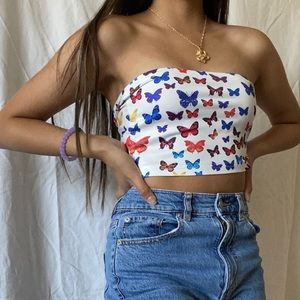 Butterfly tube top
